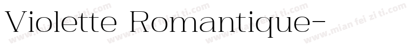 Violette Romantique字体转换